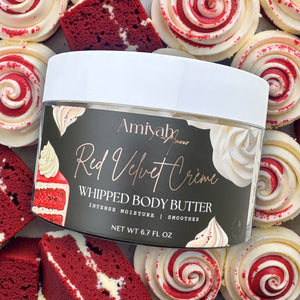 Red Velvet Whipped Body Butter – Hydrating Shea Butter Moisturizer