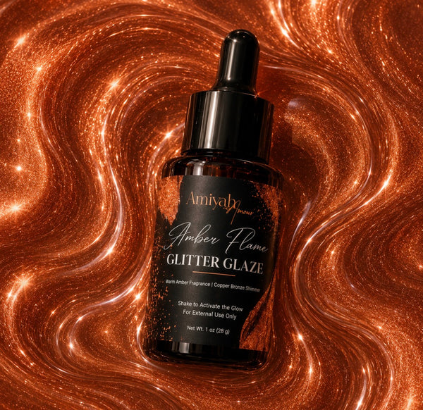 Amber Flame|Glitter Glaze