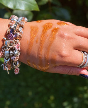 Amber Flame|Glitter Glaze