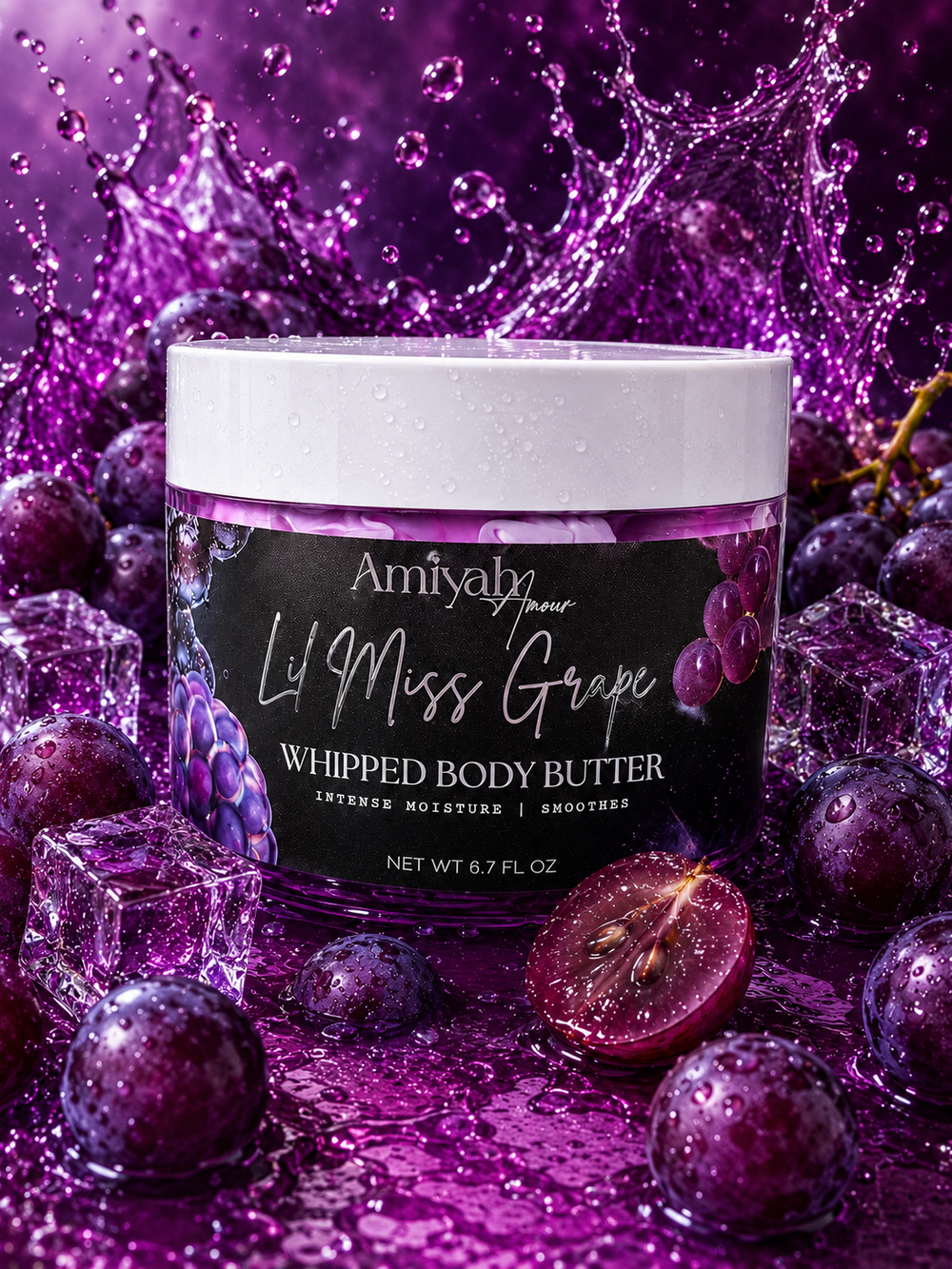 Lil Miss Grape                    Whipped Body Butter                        Hydrating Shea Butter  Moisturizer