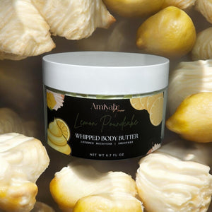 Lemon Poundcake Whipped Body Butter – Hydrating Shea Butter Moisturizer