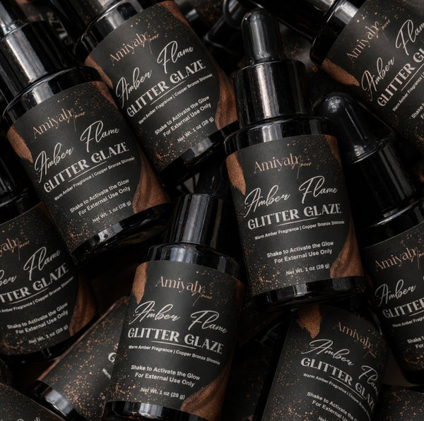 Amber Flame|Glitter Glaze
