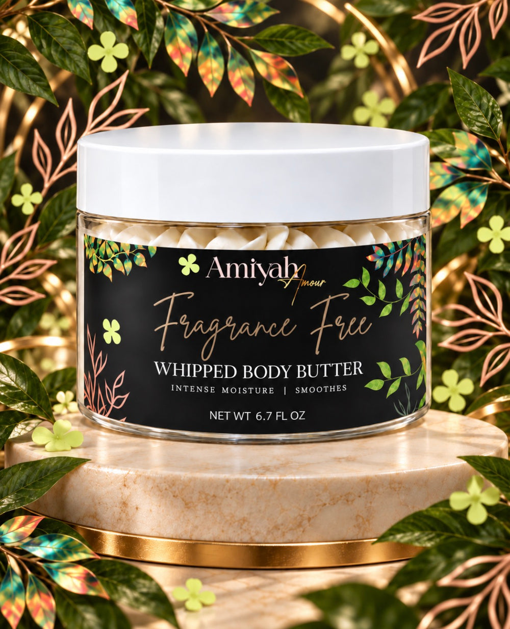 Fragrance Free Whipped Body Butter – Hydrating Shea Butter Moisturizer