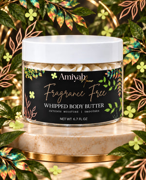 Fragrance Free Whipped Body Butter – Hydrating Shea Butter Moisturizer