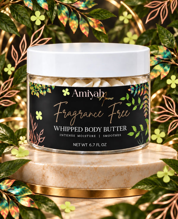 Fragrance Free Whipped Body Butter – Hydrating Shea Butter Moisturizer