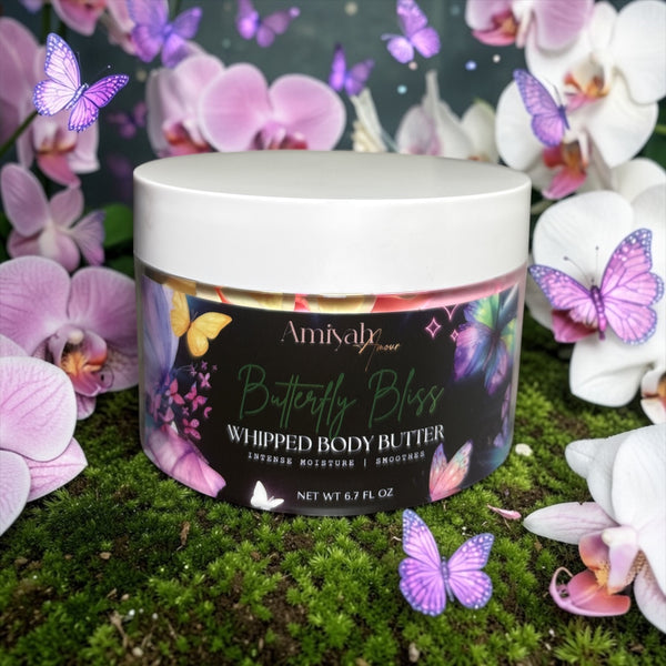 Butterfly Bliss Whipped Body Butter – Hydrating Shea Butter Moisturizer