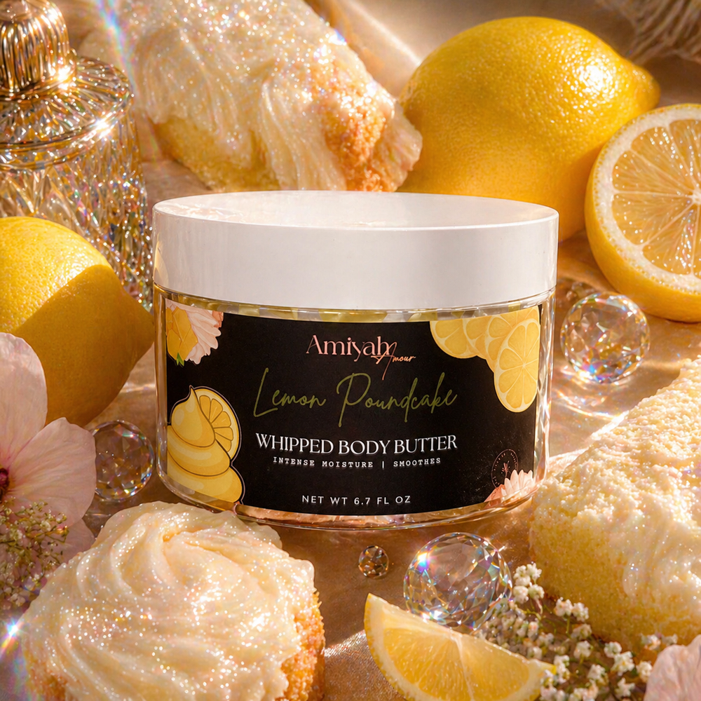 Lemon Poundcake Whipped Body Butter – Hydrating Shea Butter Moisturizer