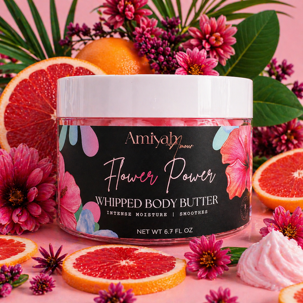 Flower Power Whipped Body Butter – Hydrating Shea Butter Moisturizer