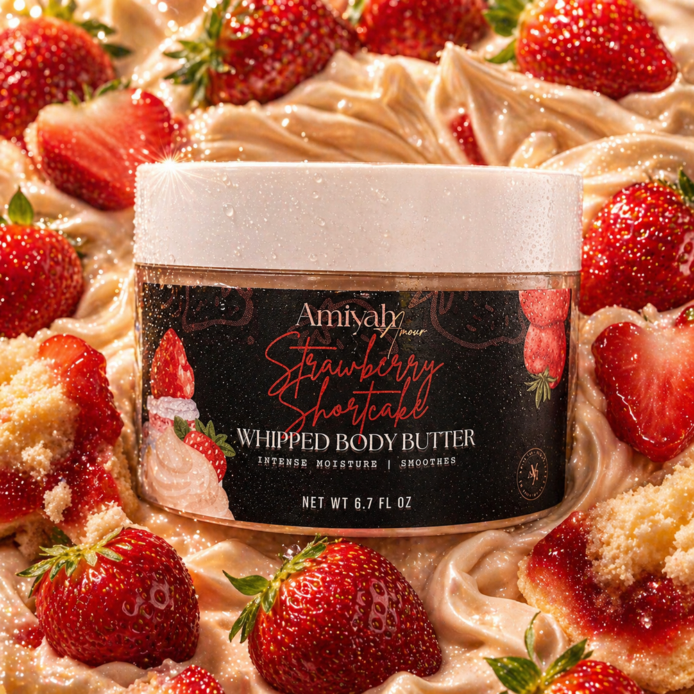 Strawberry Shortcake Whipped Body Butter – Hydrating Shea Butter Moisturizer