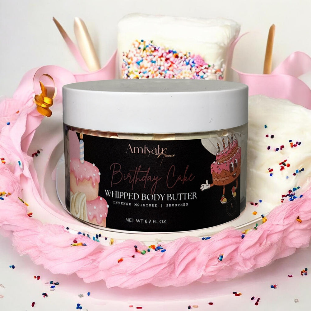 Birthday Cake Whipped Body Butter – Hydrating Shea Butter Moisturizer
