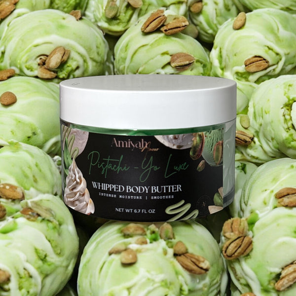Pistachi- Yo Luxe Whipped Body Butter – Hydrating Shea Butter Moisturizer