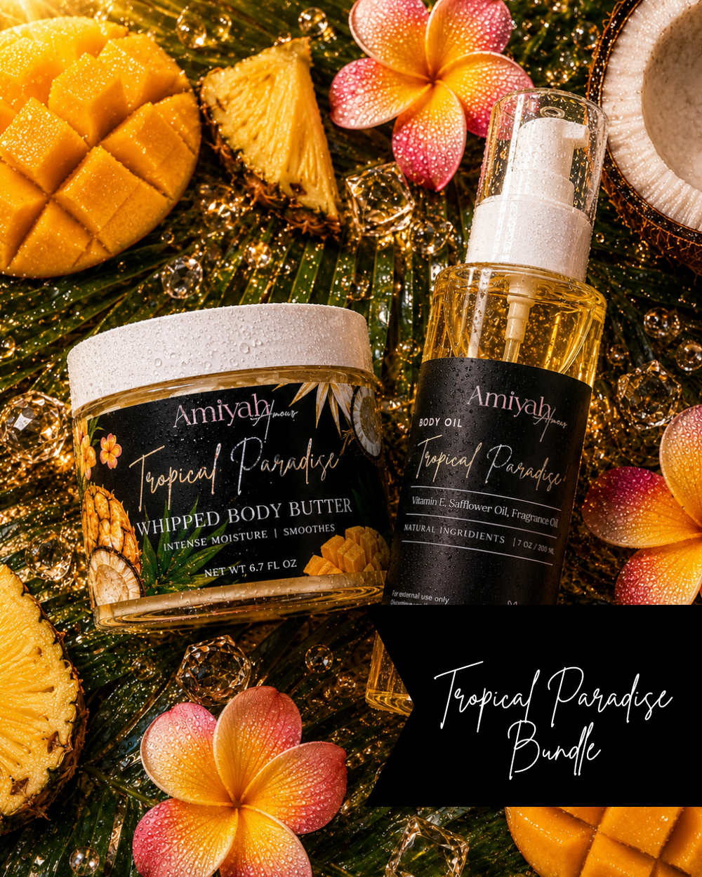 Tropical Paradise Bundle | Body butter | Body Oil