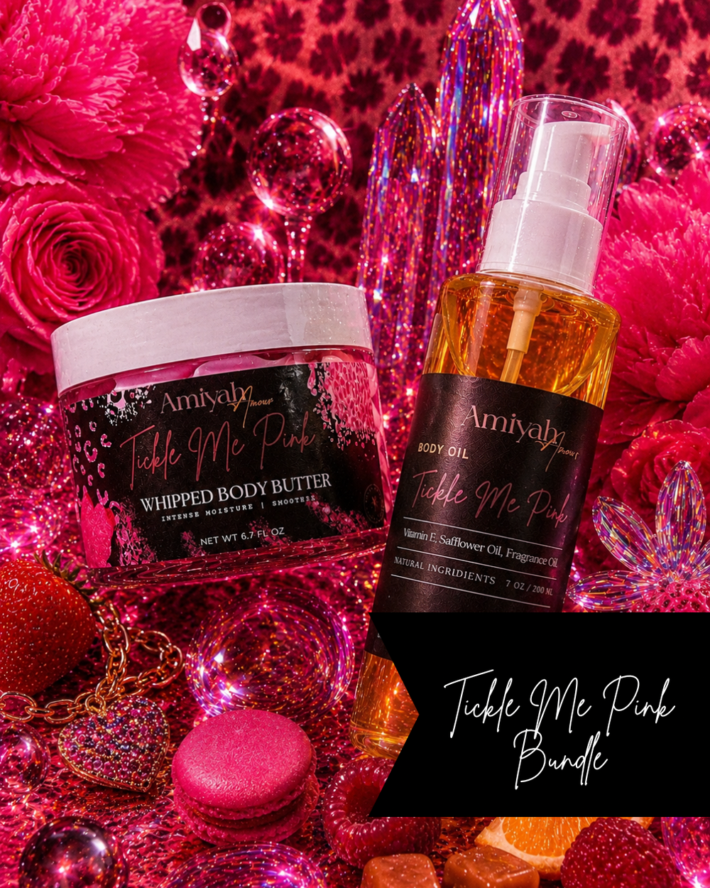 Tickle Me Pink| Body butter | Body Oil