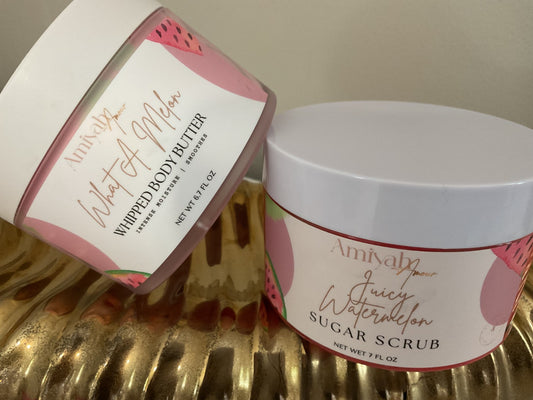 Amiyah Amour ™ Watermelon bundle | Whipped Body Butter & Sugar Scrub