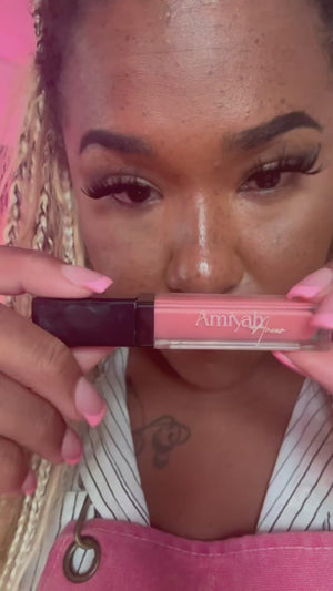 Amiyah Amour ™ Peach me Lipgloss with Mirror & Light